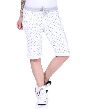CLEO STYLE Bermudas Bermuda Anker 1818 Weiß