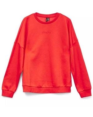 Vero Moda Longsweatshirt VMPERNILLE BEA LS SWEAT BOX JRS - Rot