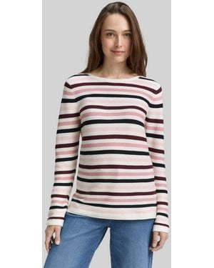 Tom Tailor Strickpullover Pullover & Strickjacken Strickpullover Aus Baumwolle - Weiß
