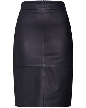 SELECTED Bleistiftrock Mally (1-tlg) Plain/ohne Details - Blau