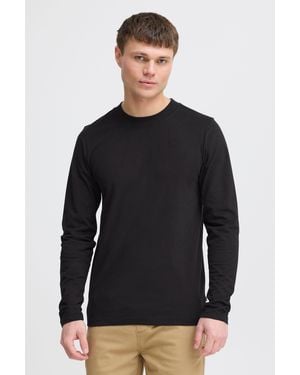 Solid SDODATTEN Zeitloses Langarmshirt - Schwarz