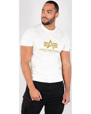 Alpha Industries T-Shirt Basic T-Shirt - Weiß