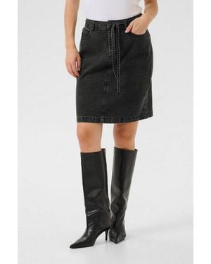 Kaffe Jeansrock Denimrock Kacarly - Schwarz
