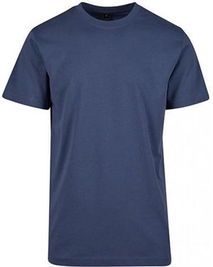 Build Your Brand Rundhalsshirt Round Neck T-Shirt - Blau