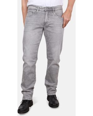 HERO by John Medoox 5-Pocket- Denver Fashion Regular Stretch Straight Fit Casual Clean Wash Denim Jeans - Grau