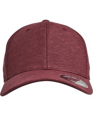 Flexfit Flex Cap Natural Melange - Rot