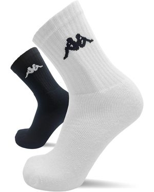 Kappa Tennissocken 6-24 Sportsocken Schwarz Weiß Arbeitssocken