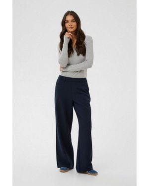 Kaffe Stoffhose Casual Hose Kavalley - Blau