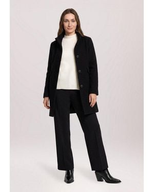 GIL BRET Wolljacke Damen Mit Stehkragen - Schwarz