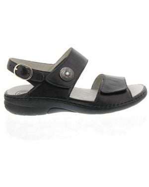 Waldläufer Sandalette Gunna 204001-186-001, Glattleder, Pro-A Sandale - Schwarz