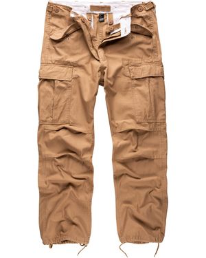 Trooper Cargohose Cargo Vintage Fatique Hose Army Outdoor Pants - Natur