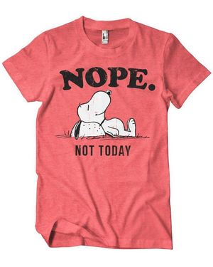 PEANUTS Worldwide LLC Nope Not Today T-Shirt - Pink
