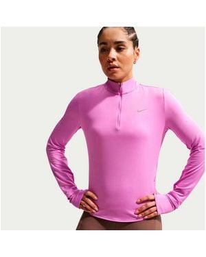 Nike Laufshirt Swift Half-Zip - Schwarz