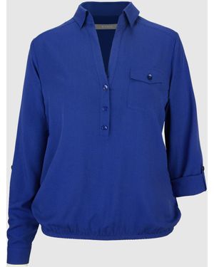 Bianca Klassische Bluse - Blau