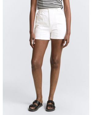 Tom Tailor Jeansshorts Paperbag Jeans Shorts - Weiß