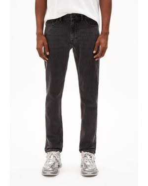 ARMEDANGELS Jeans IAAN (Comfort-Stretch, 1-tlg., Slim Fit) smoked - Schwarz