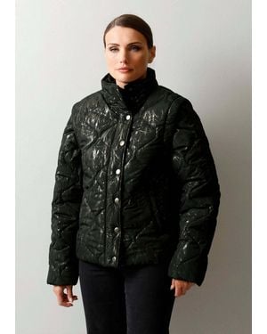 Alba Moda Steppjacke mit Wellenstepp - Schwarz