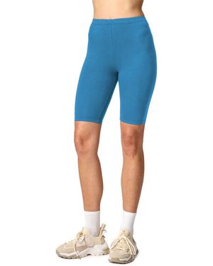 Merry Style Leggings Kurze Hose aus Viskose MS10-145 (1-tlg) elastischer Bund - Blau