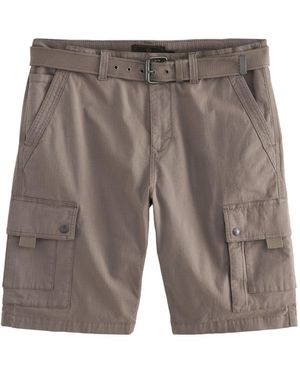 Next Cargoshorts mit Gürtel (2-tlg) - Grau