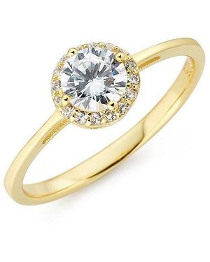 Firetti Fingerring Schmuck Geschenk Silber 925 Silberring Verlobungsring, Mit Zirkonia (Synth) - Mettallic