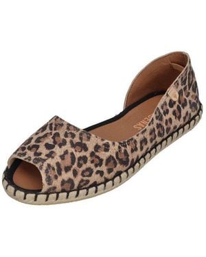 Verbenas Cruz Leo Espadrille Camel - Braun