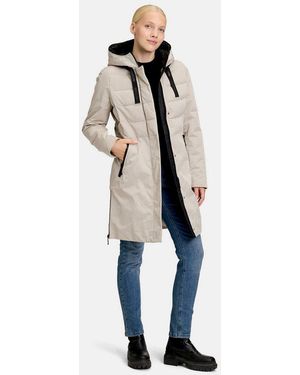 AMBER & JUNE Winterjacke Damen Kunstdaune - Natur