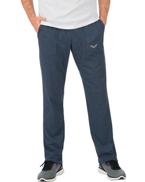 Trigema Jerseyhose Hose DELUXE Baumwolle (1-tlg) - Blau