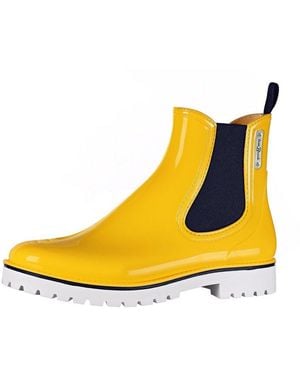 tomBrook Lemon Tree Gummistiefelette Damen Regenstiefel Gummistiefel Lemon Tree Mit Blockabsatz - Gelb