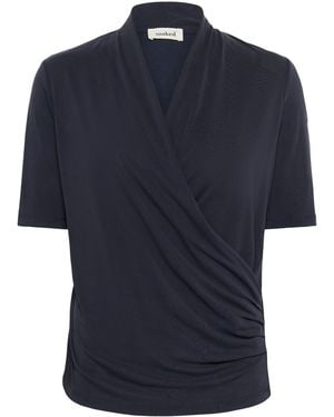 Soaked In Luxury Langarmbluse Langarm-Bluse SLColumbine - Blau