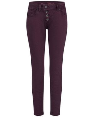 Buena Vista Stretch-Jeans Malibu Cropped Dark Berry 2410 B5826 4141.1347 - Lila