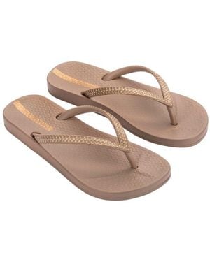 Ipanema Mesh X Fem Zehentrenner Für Alltag, Ohne Verschluss, Sportlicher Stil, Mit Gummilaufsohle - Schwarz