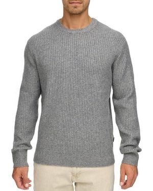 INDICODE Rundhalspullover Inbertram O-Neck - Grau