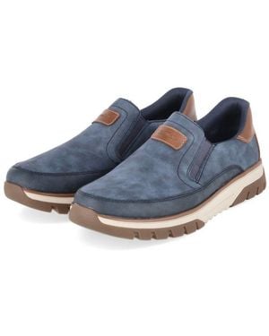 Rieker Slipper B9350-15 Herren Synthetik Slipper - Blau