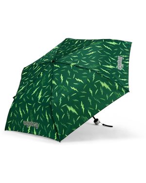 ergobag Taschenregenschirm Regenschirm, mit reflektierenden Details - Grün