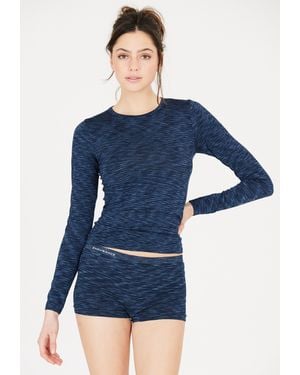 Endurance Langarmshirt Crina (1-tlg) mit atmungsaktivem Material - Blau