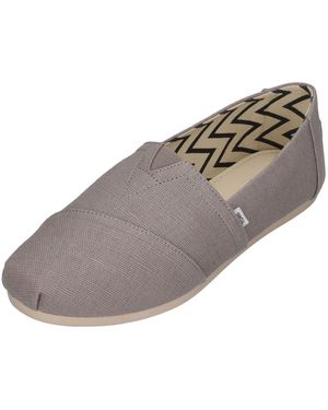 TOMS Alpargata Wide Espadrille Morning Dove Heritage - Grau