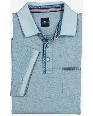 Engbers Poloshirt Polo-Shirt regular - Blau