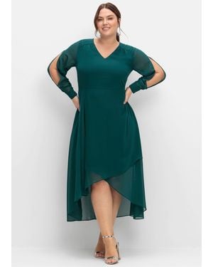 Sheego Etuikleid Abendkleid - Grün