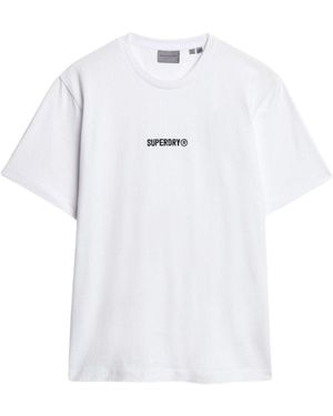 Superdry T-Shirt Kurzarmshirt (-tlg., 1) - Weiß