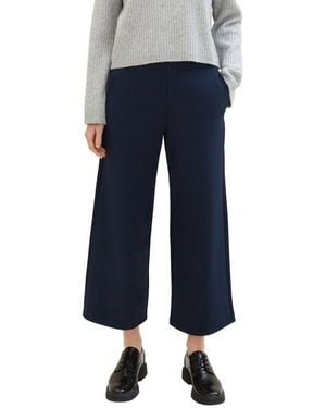 Tom Tailor Culotte 3/4-Länge Mit Eingrifftaschen - Blau