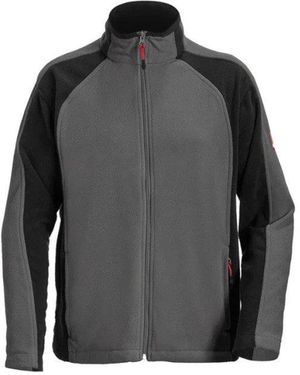 Engelbert Strauss Fleecejacke e.s. Microfleece Jacke dryplexx® Weiss/Schwarz/Grau