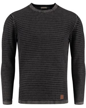 Key Largo Rundhalspullover MST KLMANUEL round - Schwarz