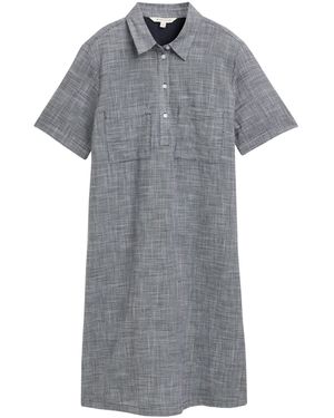 Tom Tailor Kleid & Schal - Grau