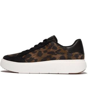 Fitflop Rtg Sneaker Plateausneaker, Schnürschuh Im Retro Look - Schwarz