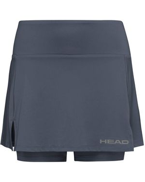 Head Tennisrock mit Innenhose Club Basic anthrazitgrau - Blau