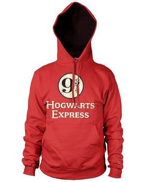 Metamorph Hoodie Hogwarts Express Platform -/ Offiziell lizenziertes Harry Potter T-Shirt mit 9 3/4 Symbol vom Hogwa - Rot
