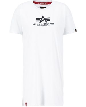 Alpha Industries Shirtkleid - Weiß