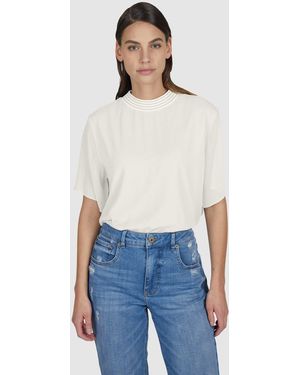 MARC AUREL Blusenshirt - Weiß