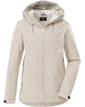 Killtec Funktionsjacke KOS 62 WMN JCKT Leichte, wasserdichte jacke mit verstellbarer Kapuze - Natur