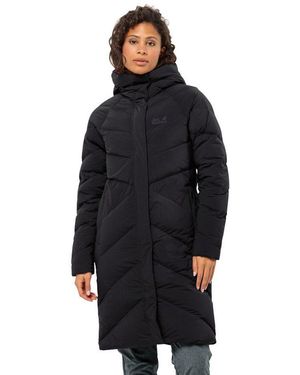 Jack Wolfskin Daunenmantel Marienplatz Coat W Rds Daunenmantel, Warm, Winddicht Und Wasserabweisend - Schwarz